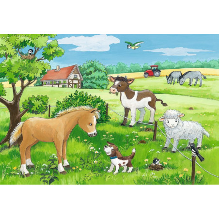 Ravensburger - Tierkinder auf dem Land, 2 x 12 Teile