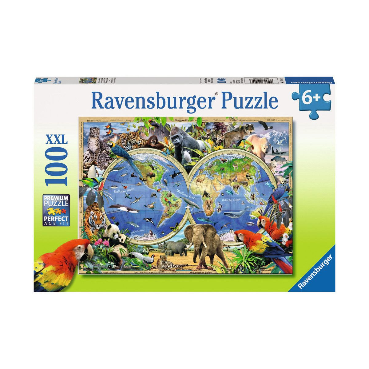 Ravensburger - Tierisch um die Welt, 100 Teile