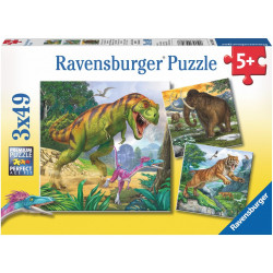 Ravensburger - Herrscher der Urzeit, 3 x 49 Teile