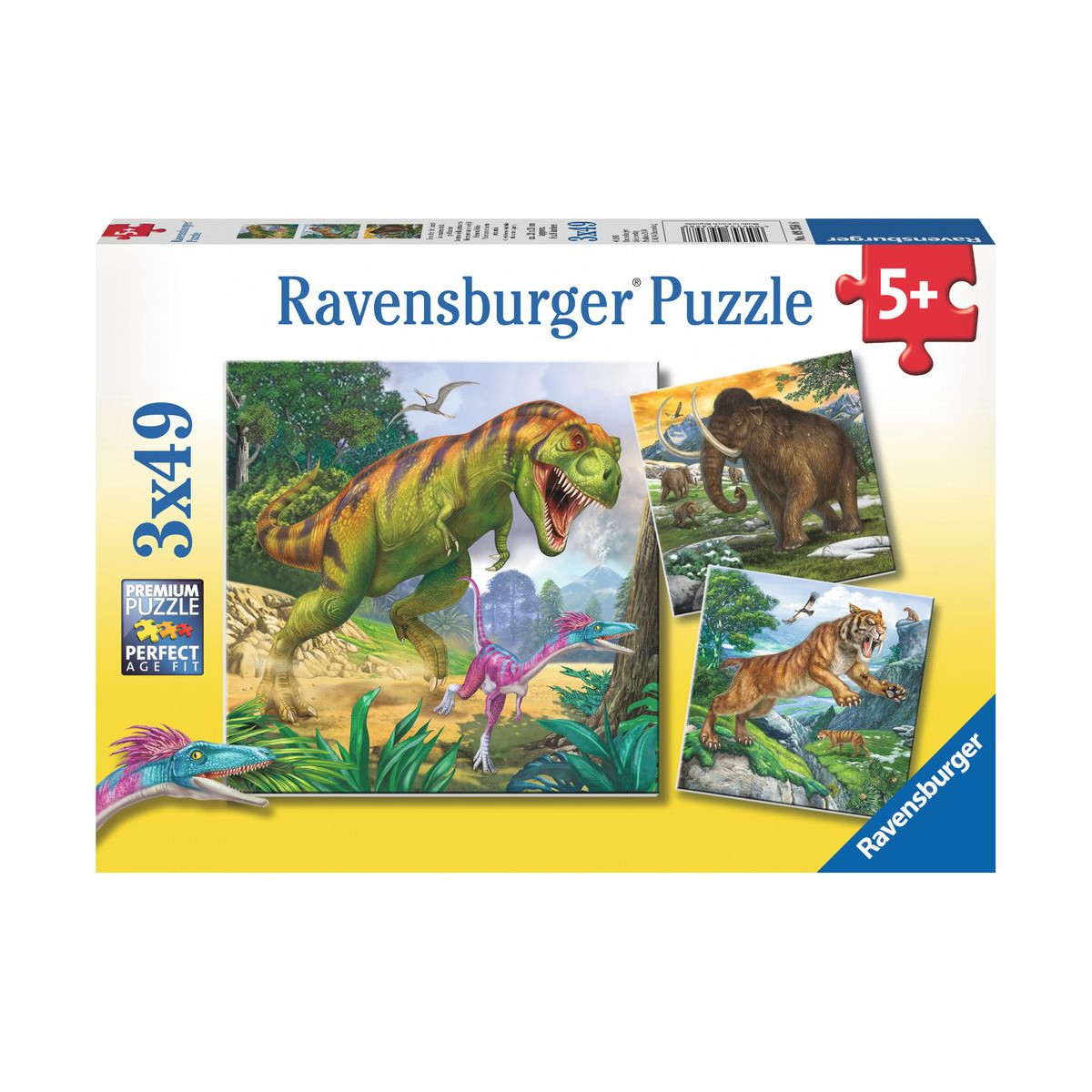 Ravensburger - Herrscher der Urzeit, 3 x 49 Teile