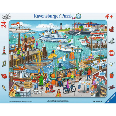 Ravensburger - Ein Tag am Hafen, 24 Teile