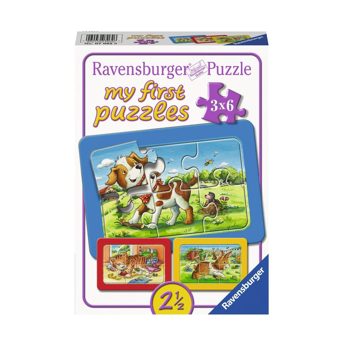 Ravensburger - Meine Tierfreunde, 3 x 6 Teile