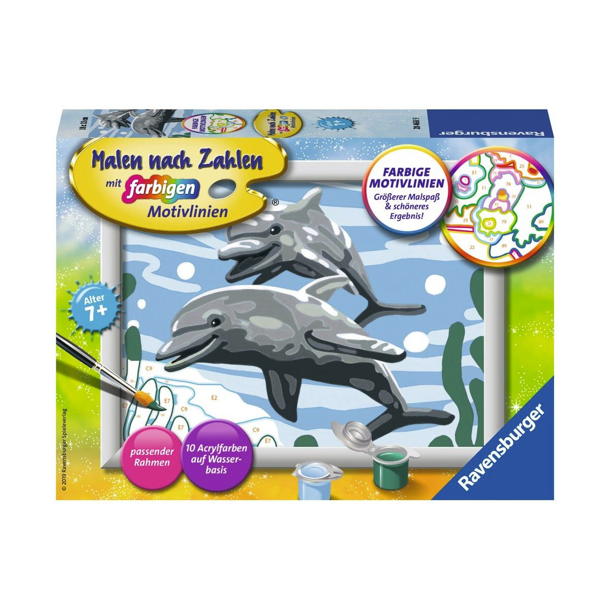 Ravensburger - Malen nach Zahlen - Freundliche Delfine
