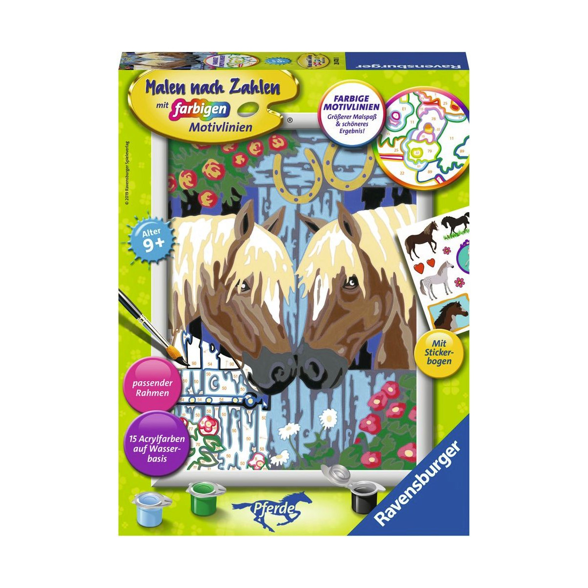 Ravensburger - Malen nach Zahlen - Treue Pferde