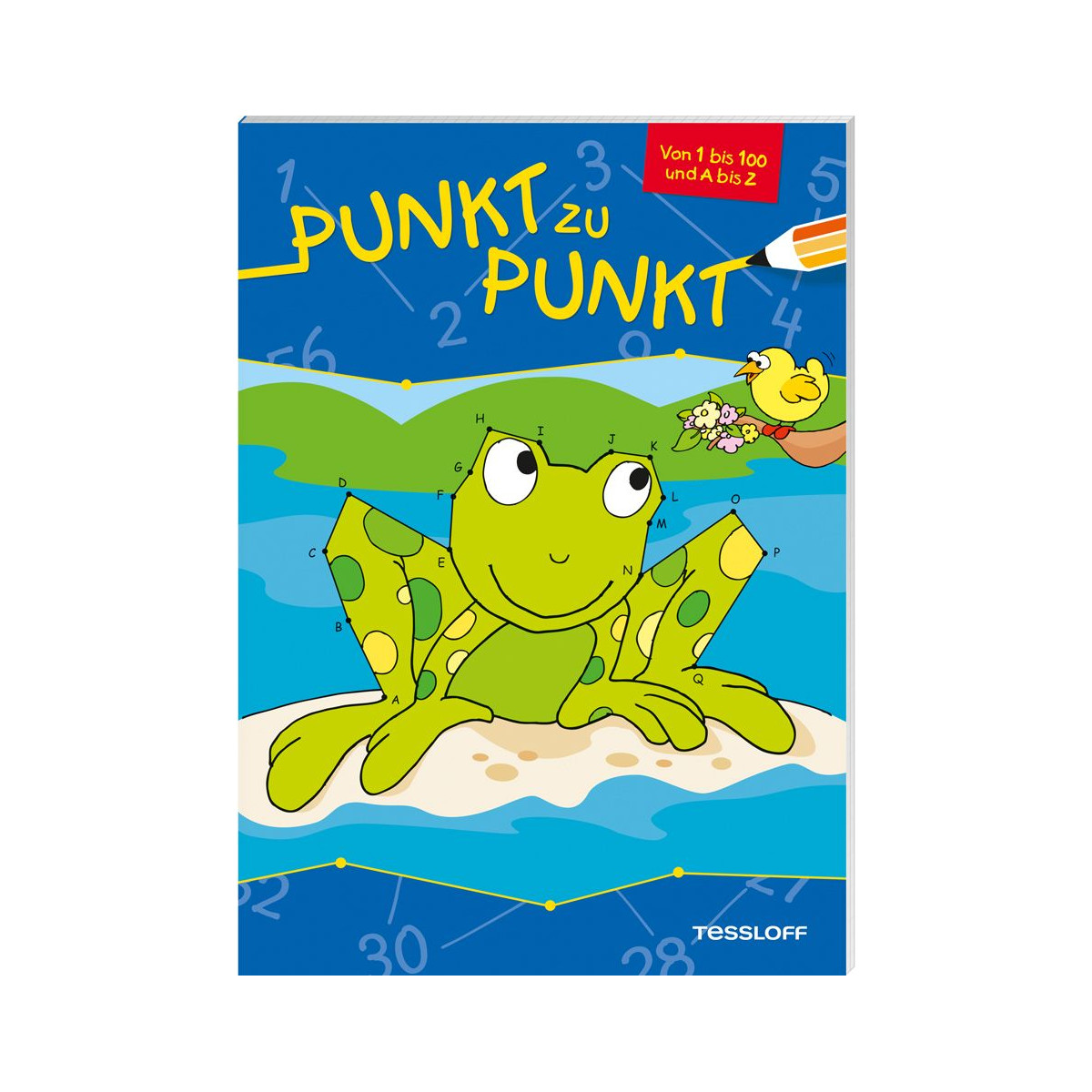 Tessloff - Malen & Rätseln und mehr - Punkt zu Punkt - A bis Z, 1 bis 100, Frosch