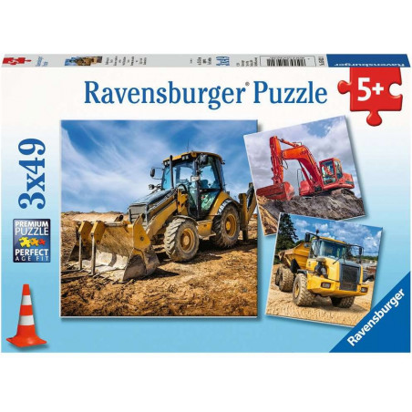 Ravensburger - Baufahrzeuge im Einsatz, 3 x 49 Teile