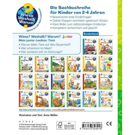 Ravensburger - Wieso? Weshalb? Warum? Mein junior-Lexikon: Tiere