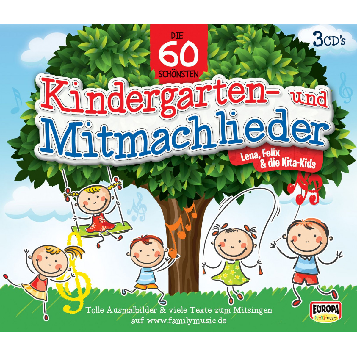 Europa - Lena, Felix & die Kita-Kids - Die 60 schönsten Kindergarten- und Mitmachlieder