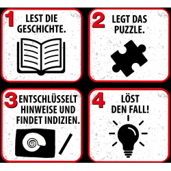 KOSMOS - Krimi-Puzzle - Die Drei ??? Kids: T-Rex in Action, 200 Teile