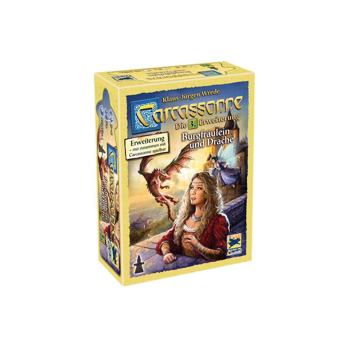 Hans im Glück - Carcassonne - Burgfräulein und Drache, 3 Erweiterung