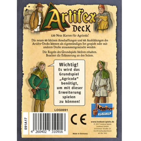 Lookout Spiele - Agricola - Artifex Deck