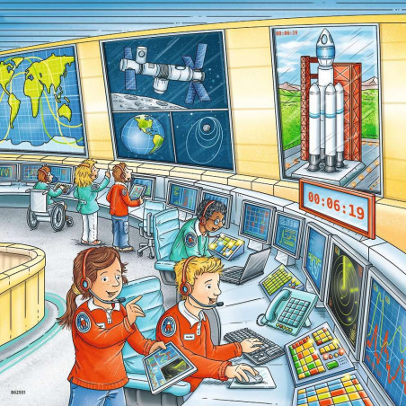 Ravensburger - Auf Weltraummission mit Tom und Mia, 3 x 49 Teile