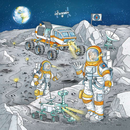 Ravensburger - Auf Weltraummission mit Tom und Mia, 3 x 49 Teile