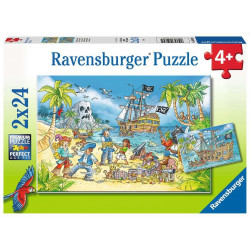 Ravensburger - Die Abenteuerinsel, 2 x 24 Teile