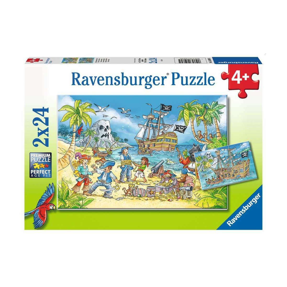 Ravensburger - Die Abenteuerinsel, 2 x 24 Teile