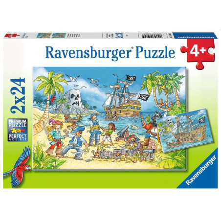 Ravensburger - Die Abenteuerinsel, 2 x 24 Teile