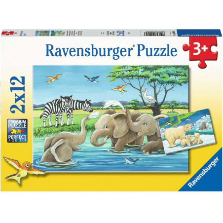 Ravensburger - Tierkinder aus aller Welt, 2 x 12 Teile