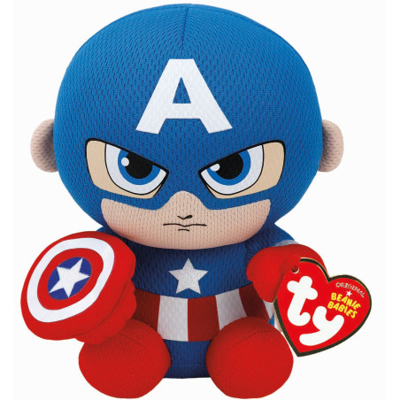 Ty - Beanie Babies Licensed - Marvel - Captain America, regular