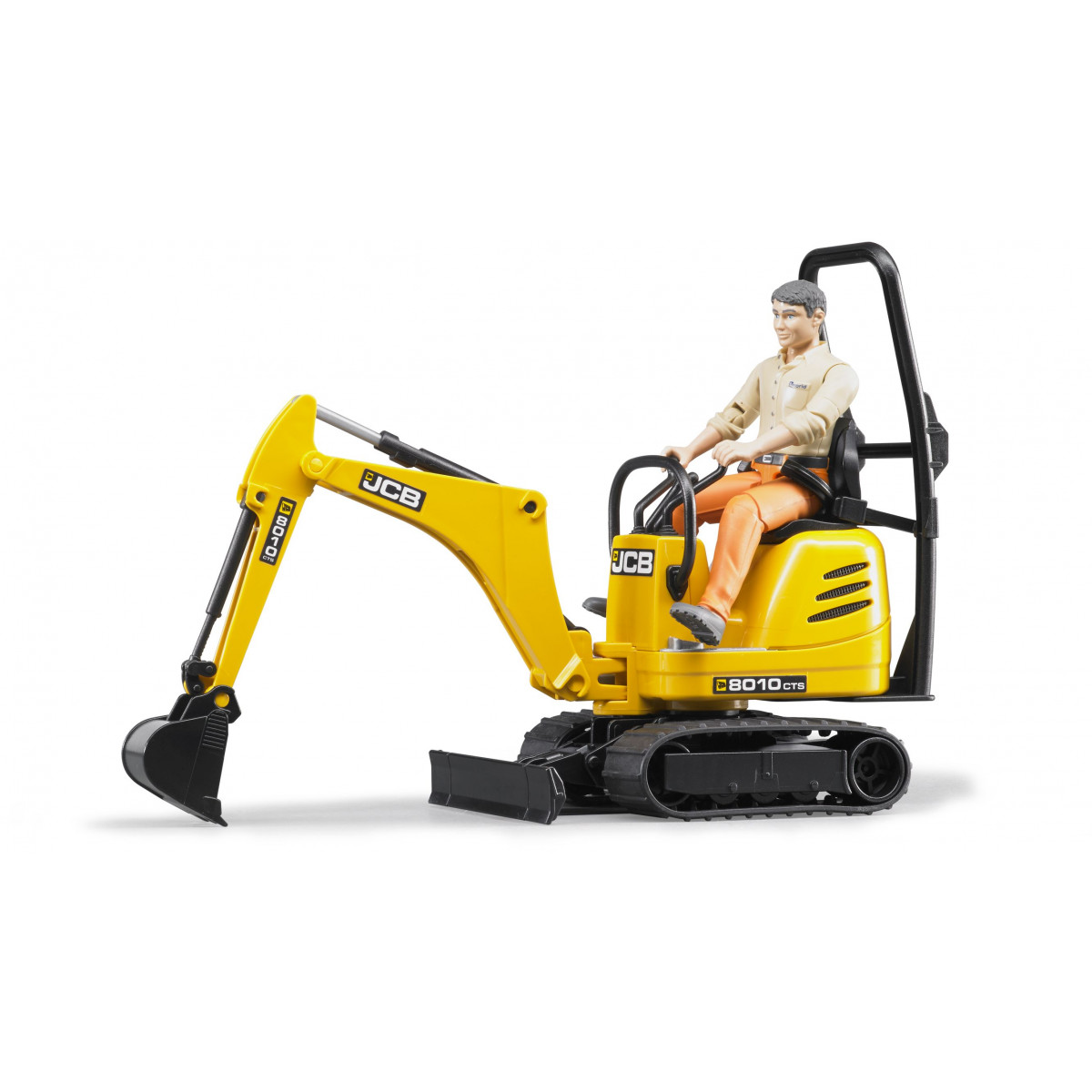 Bruder - JCB Mikrobagger 8010 CTS und Bauarbeiter