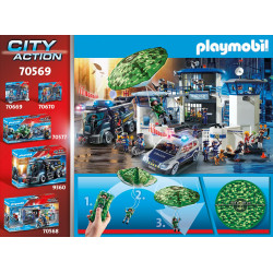 PLAYMOBIL 70569 - City Action - Polizei - Hubschrauber Fallschirm-Verfolgung