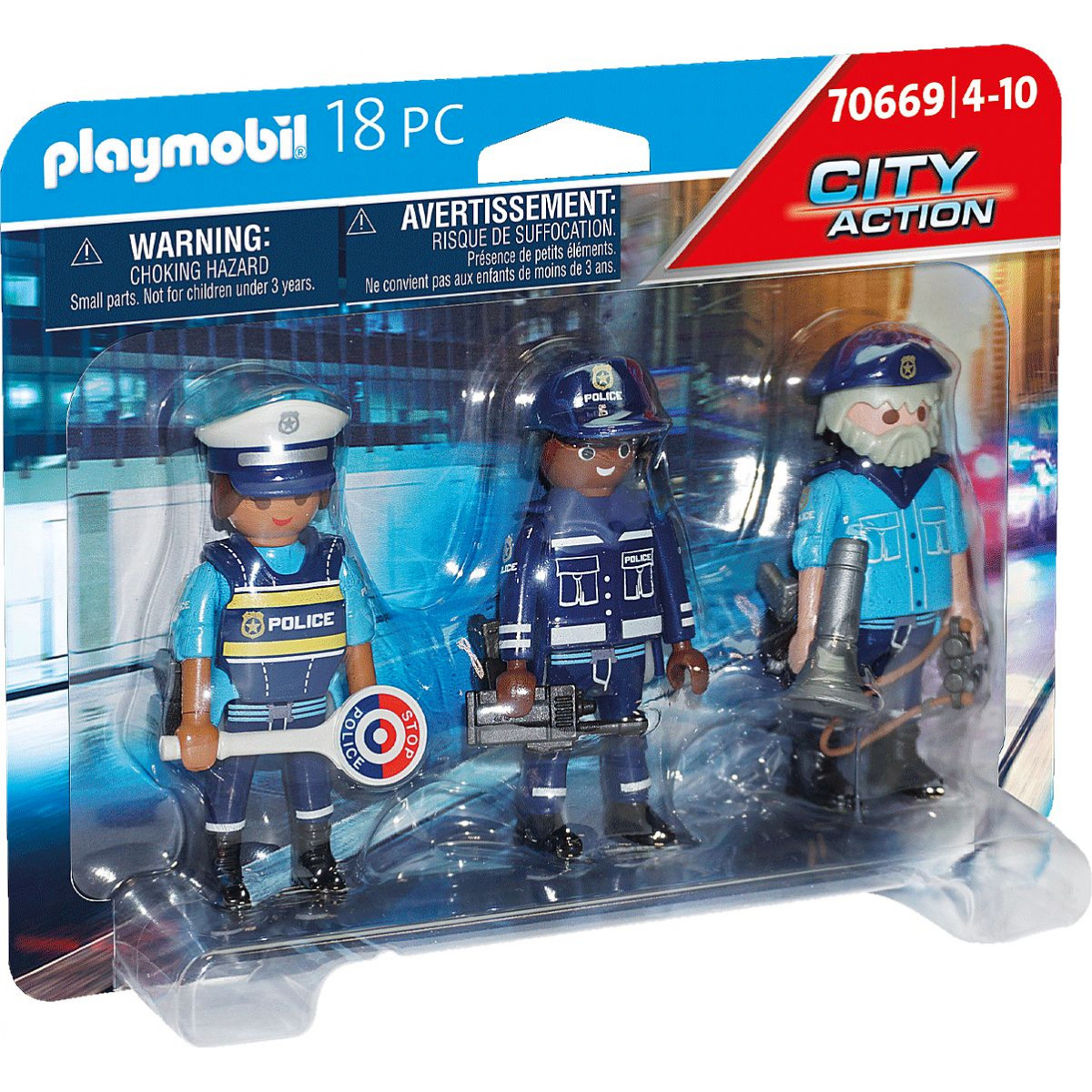 PLAYMOBIL 70669 - Action Heroes - Polizei - Figurenset Polizei