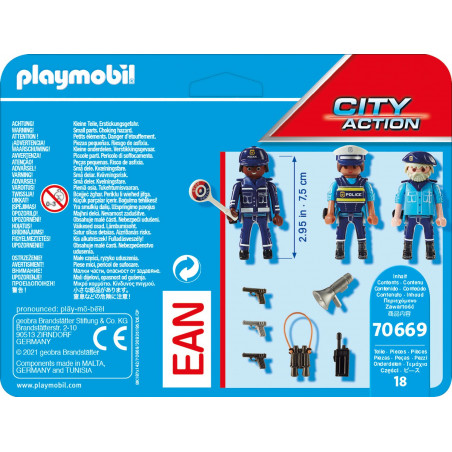 PLAYMOBIL 70669 - Action Heroes - Polizei - Figurenset Polizei