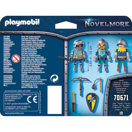 PLAYMOBIL 70671 - Novelmore - 3er Set Novelmore Ritter