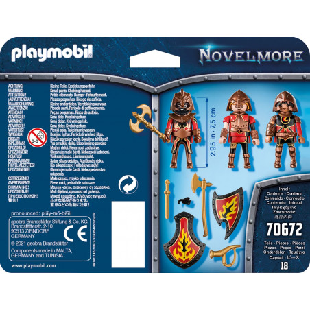 PLAYMOBIL 70672 - Novelmore - 3er Set Burnham Raiders