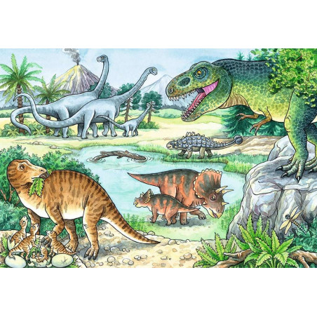 Ravensburger - Wieso? Weshalb? Warum? - Saurier und ihre Lebensräume, 2 x 24 Teile
