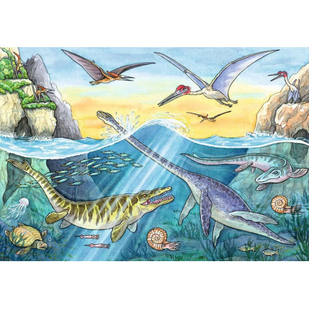 Ravensburger - Wieso? Weshalb? Warum? - Saurier und ihre Lebensräume, 2 x 24 Teile