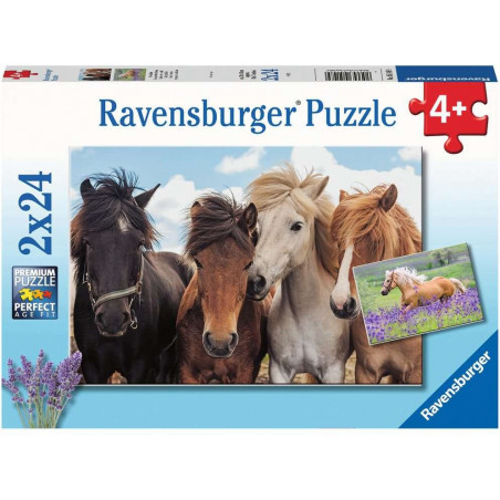 Ravensburger - Pferdeliebe, 2 x 24 Teile