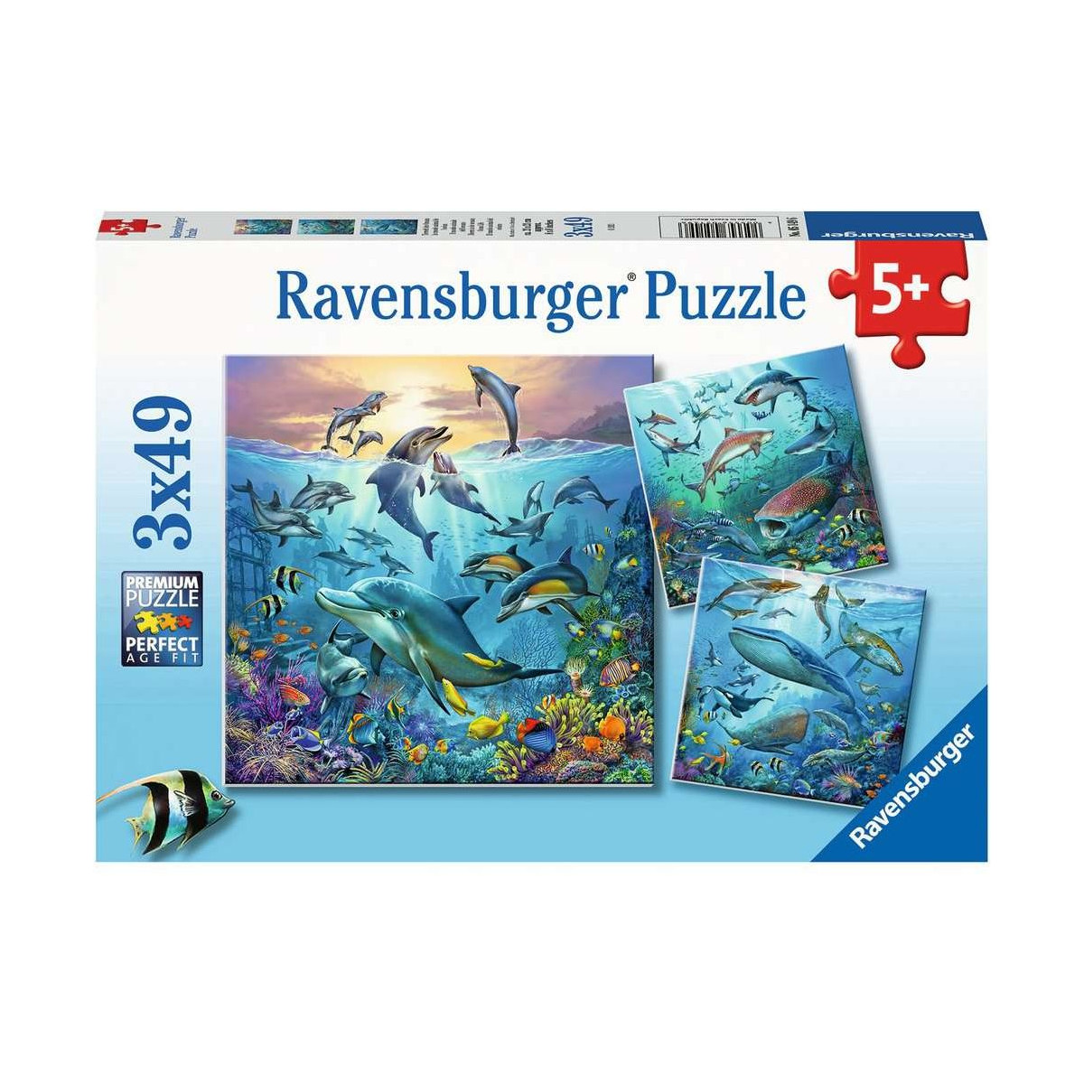 Ravensburger - Tierwelt des Ozeans, 3 x 49 Teile