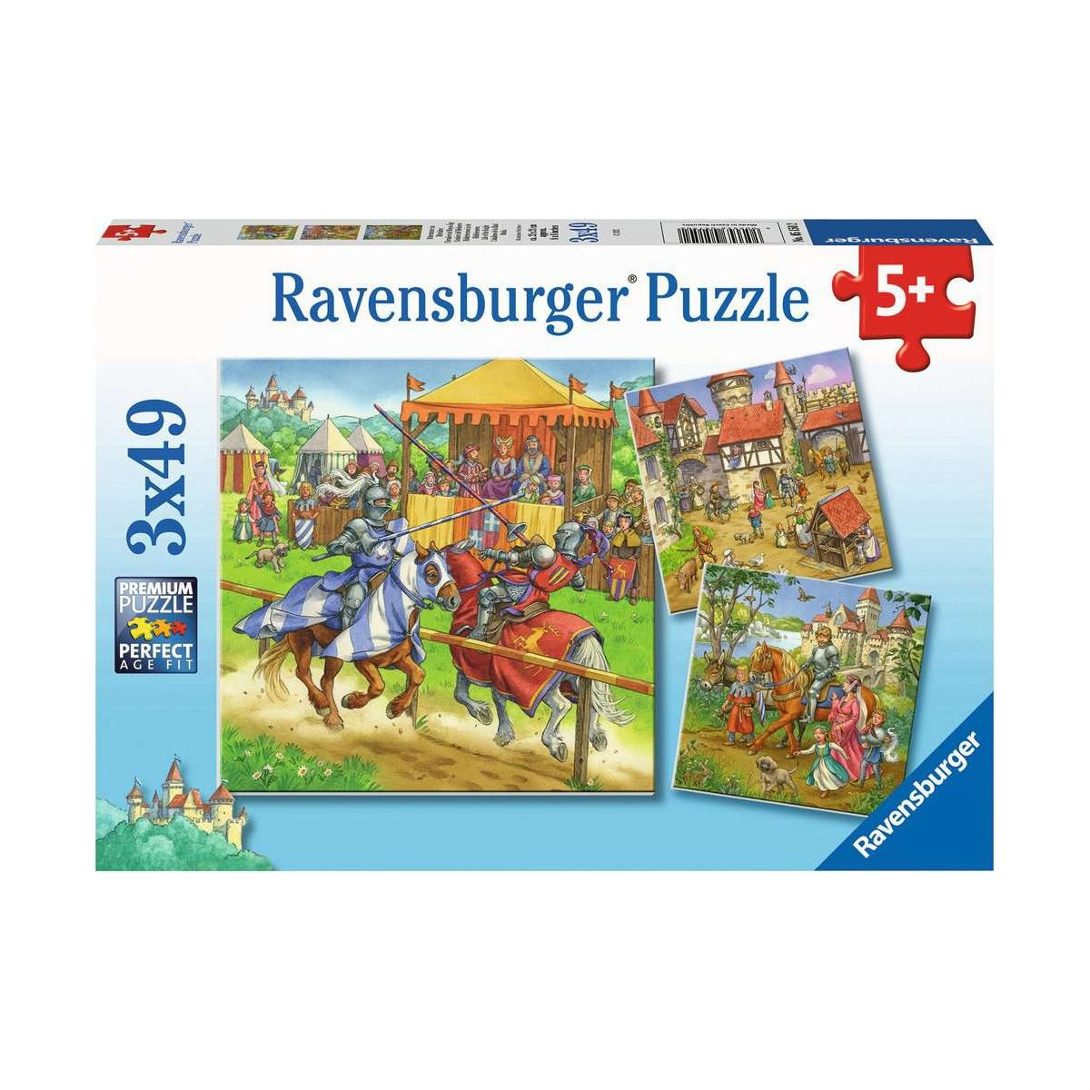 Ravensburger - Ritterturnier im Mittelalter, 3 x 49 Teile