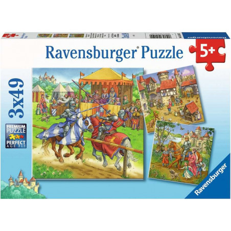 Ravensburger - Ritterturnier im Mittelalter, 3 x 49 Teile