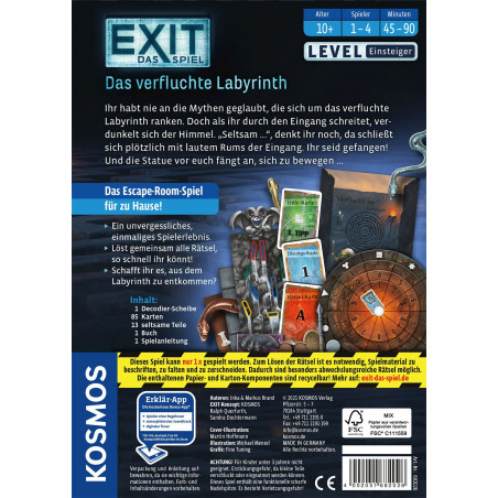 KOSMOS - EXIT - Das Spiel: Das verfluchte Labyrinth