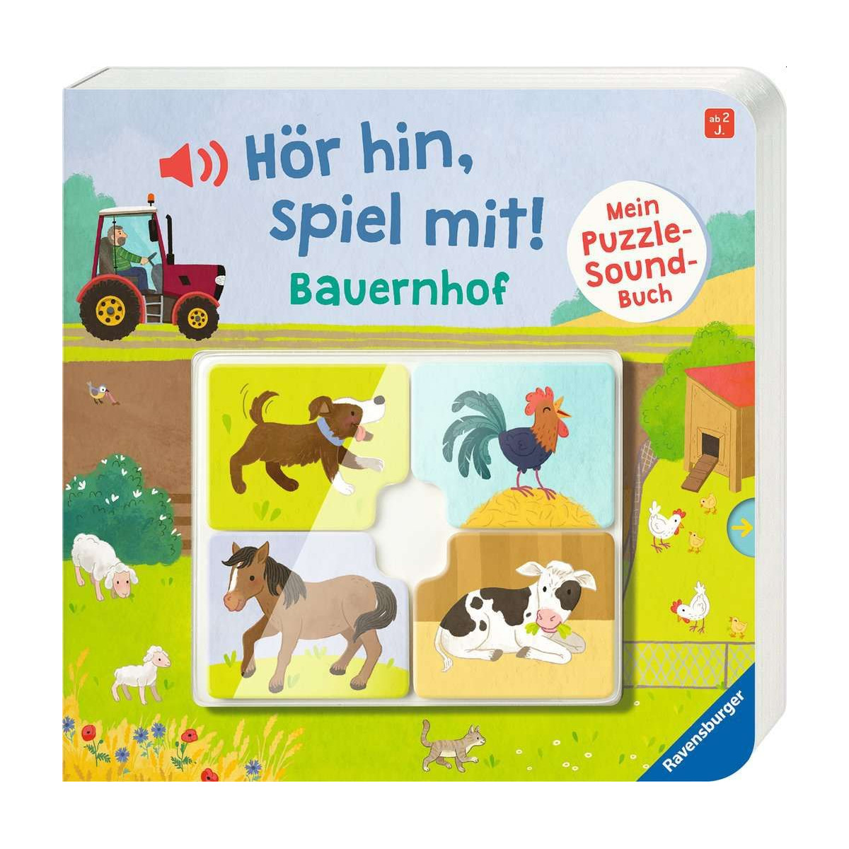 Ravensburger - Hör hin, spiel mit! Mein Puzzle-Soundbuch: Bauernhof