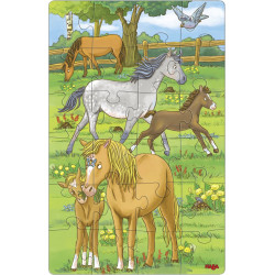 HABA - Puzzles Pferde, 24 Teile