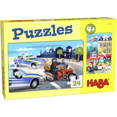 HABA - Puzzles Im Einsatz, 24 Teile