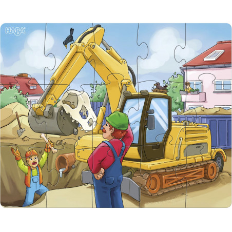 HABA - Puzzles Baustellenfahrzeuge