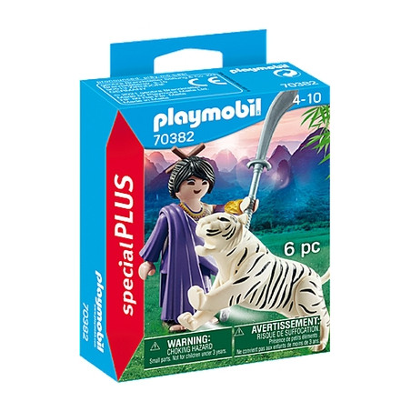 PLAYMOBIL 70382 - City Life - Asiakämpferin mit Tiger