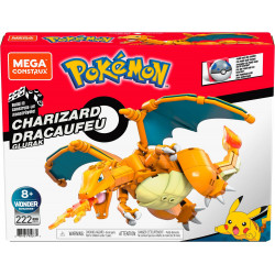 Mega Bloks - Pokémon Glurak, Bauset, Bausteine, Sammelfigur, 223 Teile