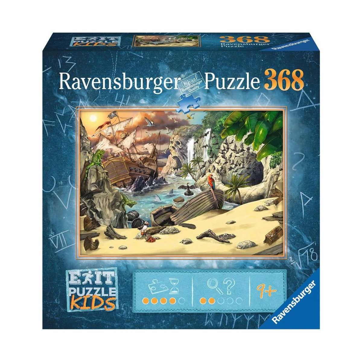 Ravensburger - EXIT Puzzle Kids Das Piratenabenteuer, 368 Teile