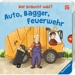 Ravensburger - Wer braucht was? Auto, Bagger, Feuerwehr