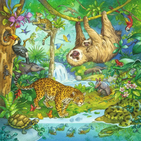 Ravensburger - Im Urwald, 3 x 49 Teile