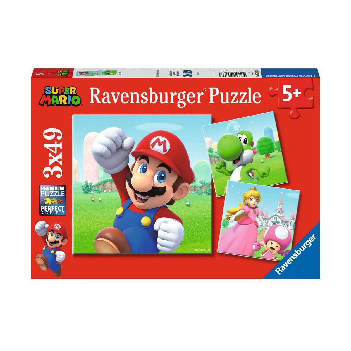 Ravensburger - Super Mario, 3 x 49 Teile