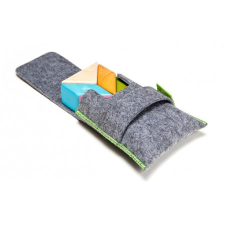 Tegu - Magnetisches Holzprisma farbig, 6-teilig Beutel