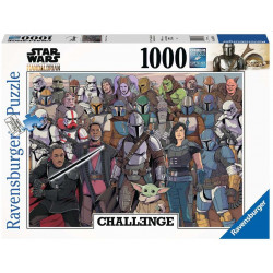 Ravensburger - Challenge Star Wars Mandalorian, 1000 Teile