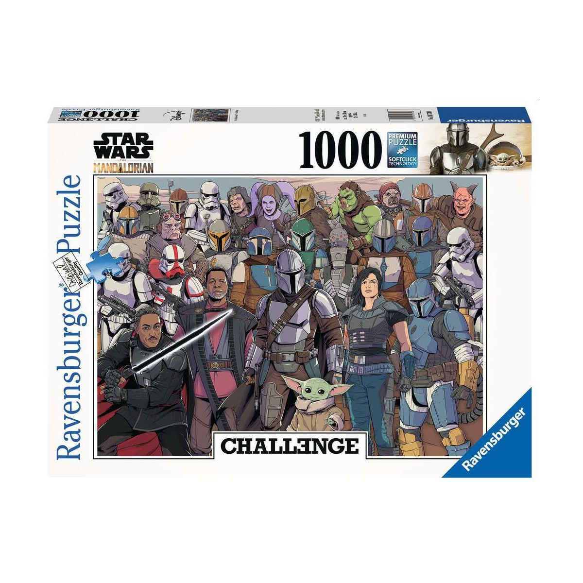 Ravensburger - Challenge Star Wars Mandalorian, 1000 Teile