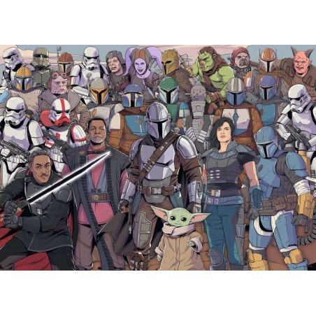 Ravensburger - Challenge Star Wars Mandalorian, 1000 Teile