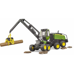 Bruder - John Deere 1270G Harvester mit 1 Baumstamm